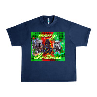 Navy merry christmas gnomies Urban Heavy Tee - CowGirlArtShop