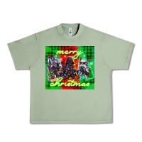 Oil Green merry christmas gnomies Urban Heavy Tee - CowGirlArtShop