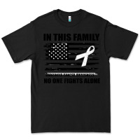 Black No One Fights Alone Pancreatic Cancer Awareness Premium Tee - Bettercallsaul
