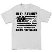 Dove Grey No One Fights Alone Pancreatic Cancer Awareness Premium Tee - Bettercallsaul