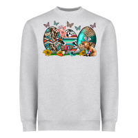 Heather Grey easter easter eggs Heavyweight Sweatshirt - CowhideDigitalArt