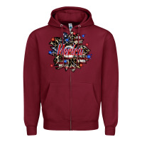 Burgundy merica Zipper Hoodie - SublimationCraftShop