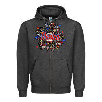 Charcoal Heather merica Zipper Hoodie - SublimationCraftShop
