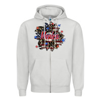 Dove Grey merica Zipper Hoodie - SublimationCraftShop