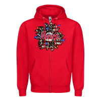 Red merica Zipper Hoodie - SublimationCraftShop