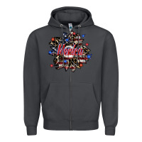 Smoke merica Zipper Hoodie - SublimationCraftShop