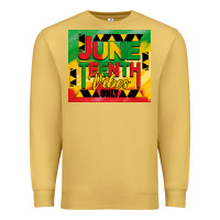Antique Gold juneteenth vibes only tumbler Premium Sweatshirt - BarkalooDesign