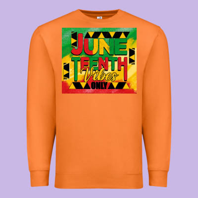 Juneteenth Vibes Only Tumbler Premium Sweatshirt Designed By Barkaloodesign