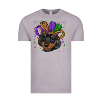 Vintage Zinc mardi gras hat dachshund puppy Vintage Tee - RanaPortraitStore
