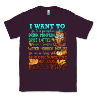 Plum I want to Fall stuff Classic Tee - NancyCooperArtShop