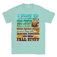 Seafoam I want to Fall stuff Classic Tee - NancyCooperArtShop