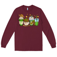 Burgundy fantastic movie character coffee cups Long Sleeve Tee - OliviaCreatesArt