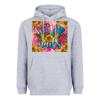 Heather Grey nails Heavyweight Hoodie - BarkalooDesign