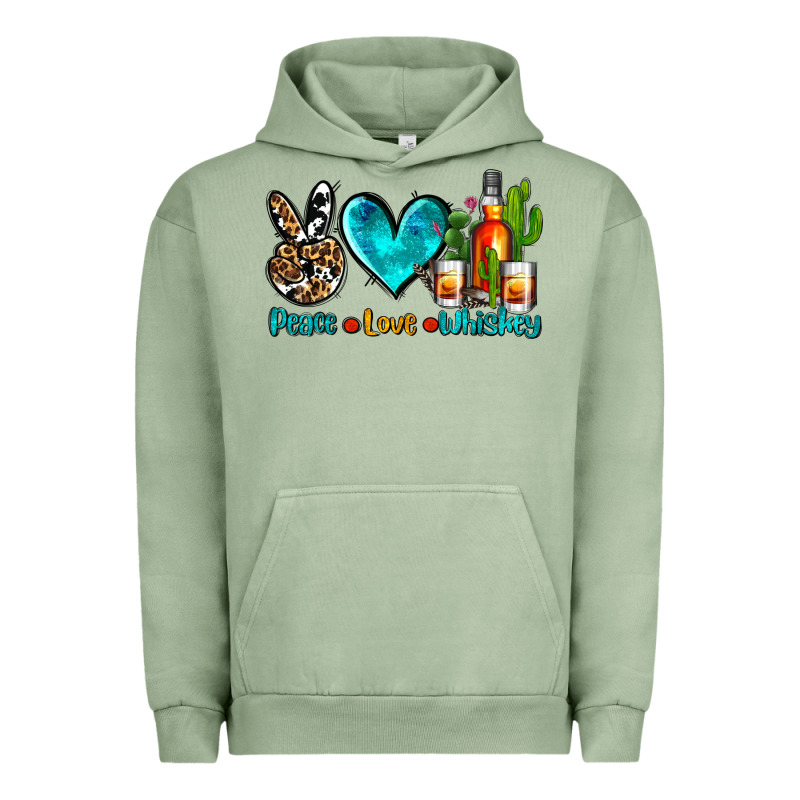 Peace Love Whiskey Urban Hoodie by AdoDesignShop | Teevron