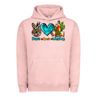 Pigment Salmon peace love whiskey Urban Hoodie - AdoDesignShop