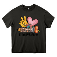 Asphalt peace love kindergarten Heavy Core Tee - JahusDesignShop
