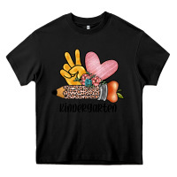 Black peace love kindergarten Heavy Core Tee - JahusDesignShop