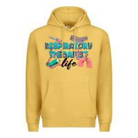 Antique Gold Western Respiratory Therapist Life Premium Hoodie - LillyAllenDesigns