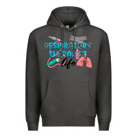 Charcoal Heather Western Respiratory Therapist Life Premium Hoodie - LillyAllenDesigns