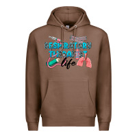 Chestnut Western Respiratory Therapist Life Premium Hoodie - LillyAllenDesigns
