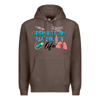 Coffee Western Respiratory Therapist Life Premium Hoodie - LillyAllenDesigns