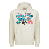 Oatmeal Heather Western Respiratory Therapist Life Premium Hoodie - LillyAllenDesigns