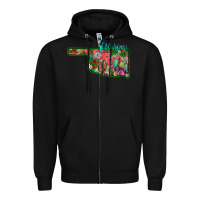 Black oklahoma Zipper Hoodie - SublimationCraftShop