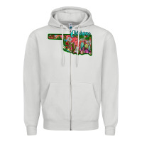 Dove Grey oklahoma Zipper Hoodie - SublimationCraftShop