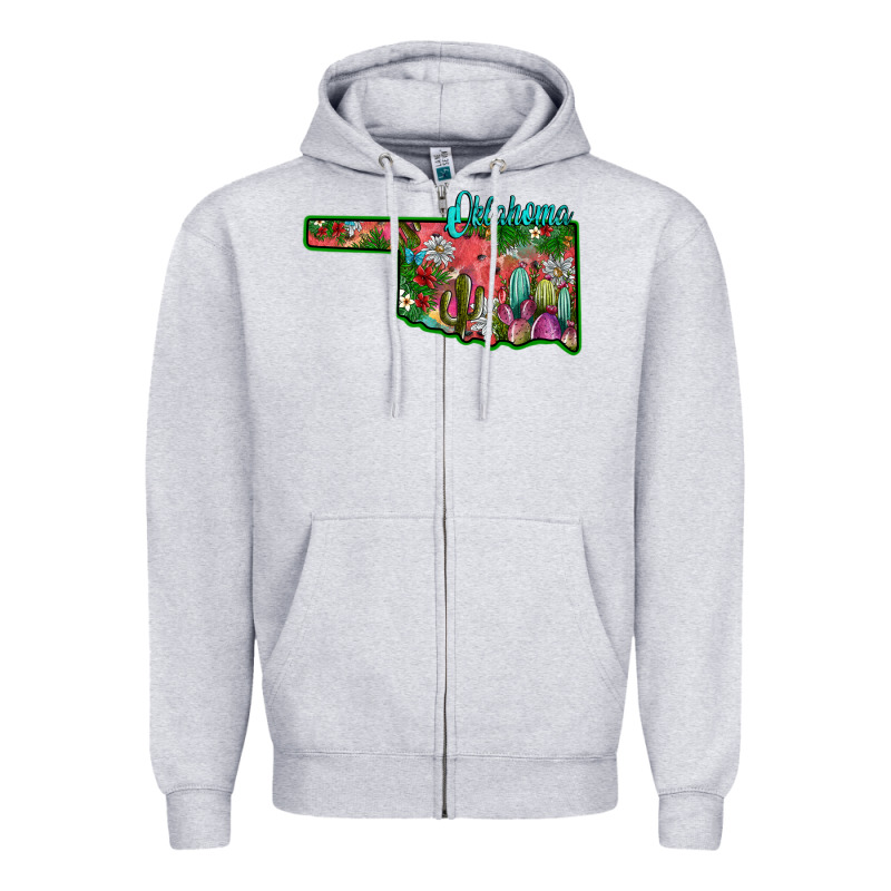 Oklahoma Zipper Hoodie by SublimationCraftShop | Teevron