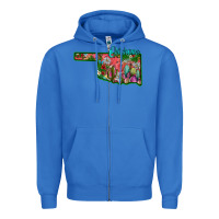 True Royal oklahoma Zipper Hoodie - SublimationCraftShop