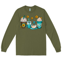 Army Green jesus coffee cups Long Sleeve Tee - OliviaCreatesArt