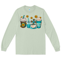 Matcha jesus coffee cups Long Sleeve Tee - OliviaCreatesArt