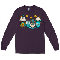 Plum jesus coffee cups Long Sleeve Tee - OliviaCreatesArt
