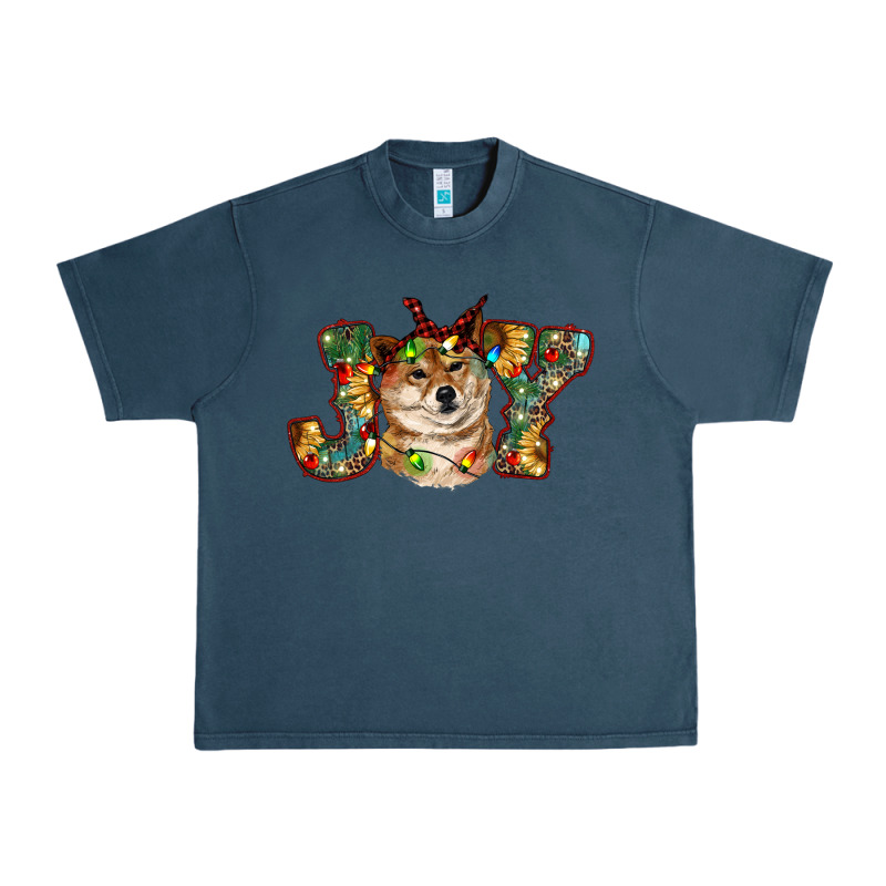 Shiba Inu Christmas Joy Urban Heavy Tee by RanaPortraitStore | Teevron