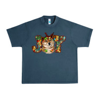 Midnight Navy shiba inu christmas joy Urban Heavy Tee - RanaPortraitStore