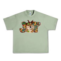 Oil Green shiba inu christmas joy Urban Heavy Tee - RanaPortraitStore
