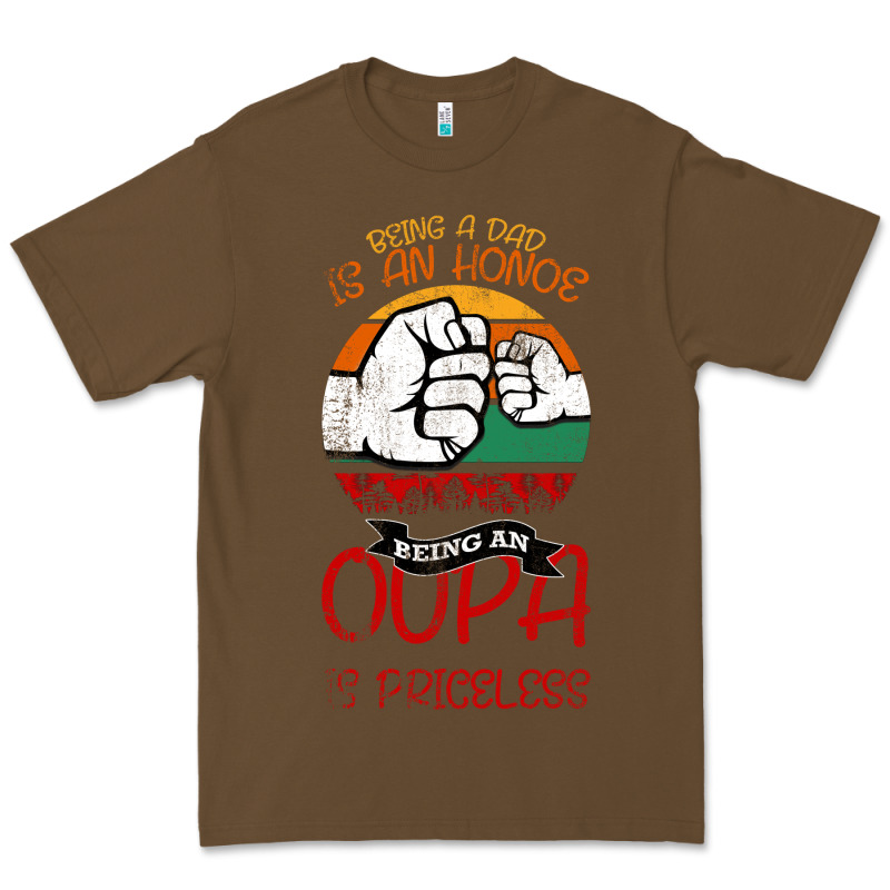 Being A Dad Is An Honor Being Papa Is Priceless Premium Tee by Bettercallsaul | Teevron