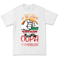 White Being A Dad Is An Honor Being Papa Is Priceless Premium Tee - Bettercallsaul
