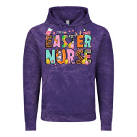 Cloud Purple Easter nurse Easter Day Vintage Hoodie - HowdyJamesFarm