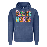 Vintage Denim Easter nurse Easter Day Vintage Hoodie - HowdyJamesFarm