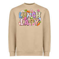 Mushroom lunch lady easter Heavyweight Sweatshirt - CowhideDigitalArt