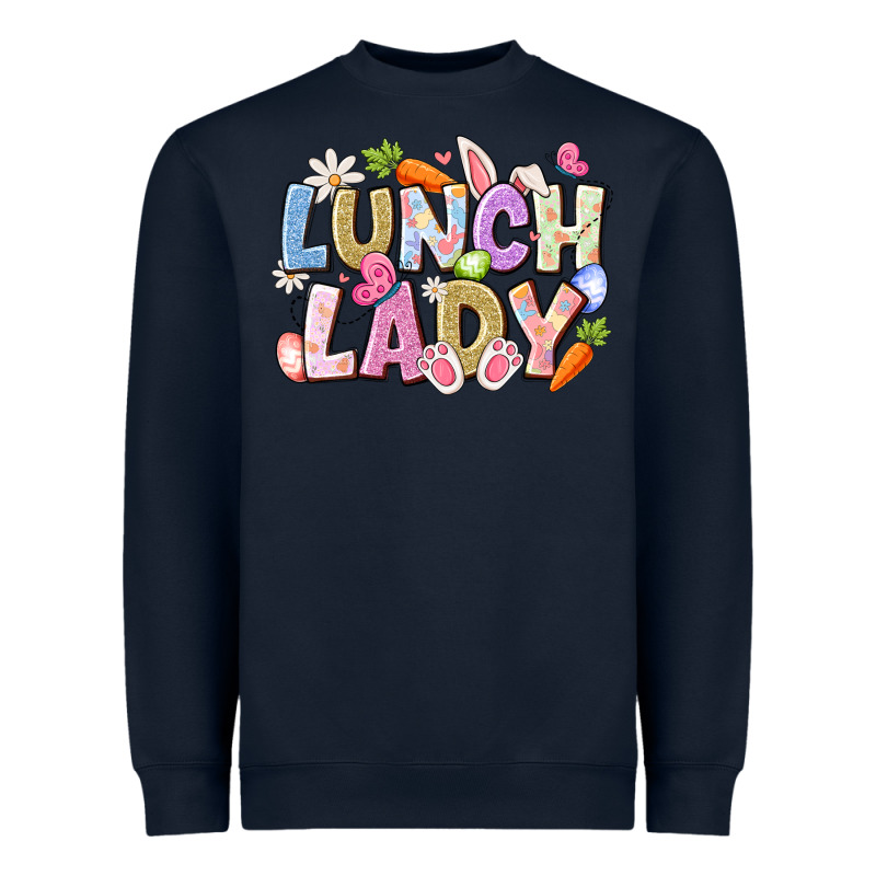 Lunch Lady Easter Heavyweight Sweatshirt by CowhideDigitalArt | Teevron