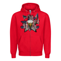 Red eagle star png Zipper Hoodie - SublimationCraftShop