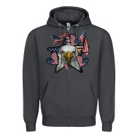 Smoke eagle star png Zipper Hoodie - SublimationCraftShop