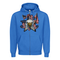 True Royal eagle star png Zipper Hoodie - SublimationCraftShop
