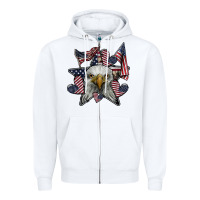 White eagle star png Zipper Hoodie - SublimationCraftShop