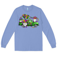 Colony Blue mardi gras gnomes truck Long Sleeve Tee - OliviaCreatesArt