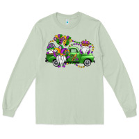 Matcha mardi gras gnomes truck Long Sleeve Tee - OliviaCreatesArt