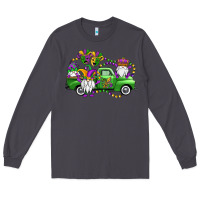 Smoke mardi gras gnomes truck Long Sleeve Tee - OliviaCreatesArt