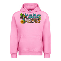 Fuchsia Pink let me tell you about my jesus Urban Hoodie - AdoDesignShop